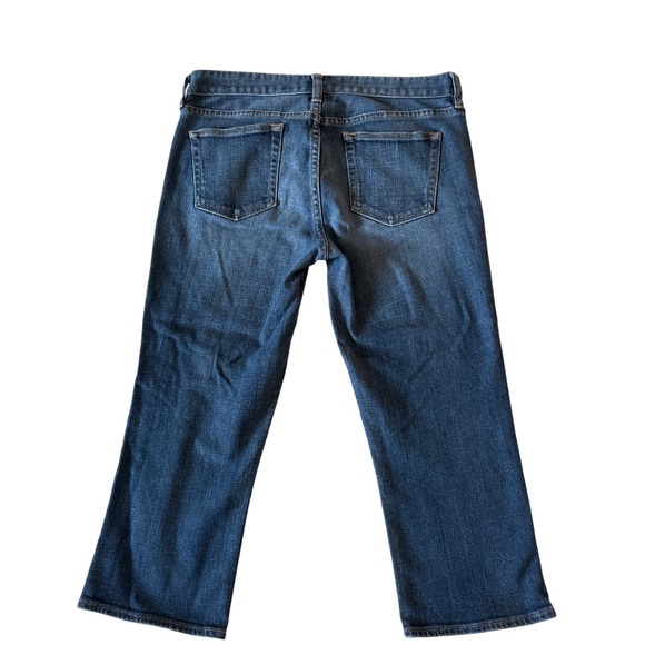 J.Crew Cropped Jeans Sz 29 Blue Dark Wash Stretch Preppy Denim Mid Rise - Picture 5 of 7